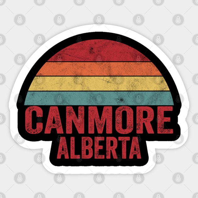 Vintage Canmore Alberta Sticker by ChadPill